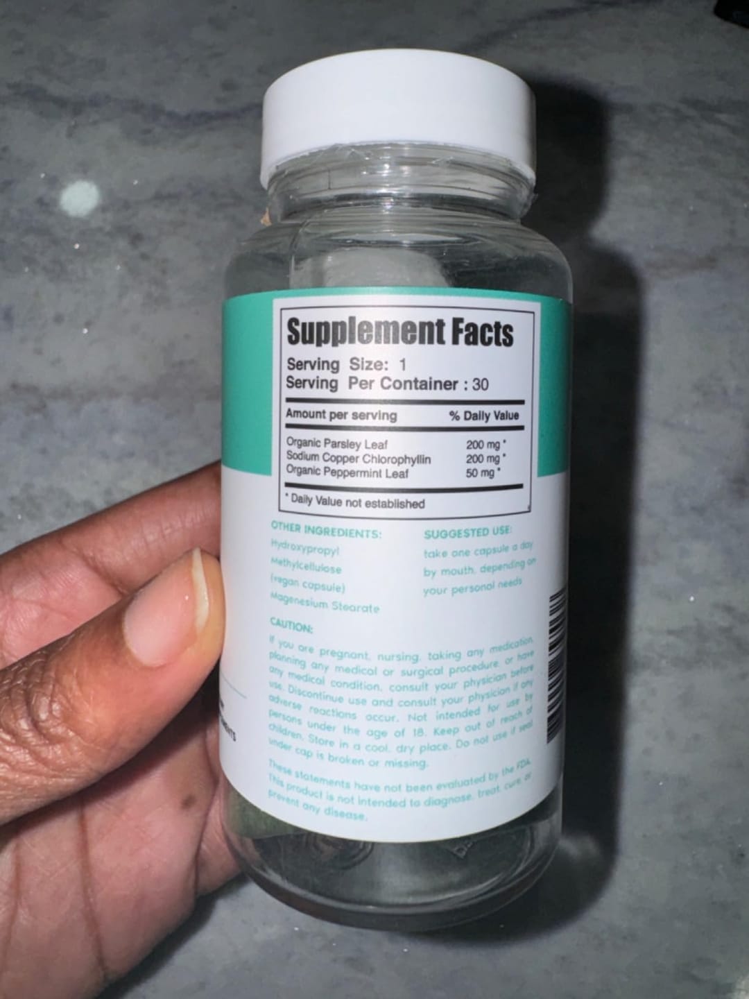 Customer photo review of Internal Deodorant Capsules – Natural Body Odor Control Supplement