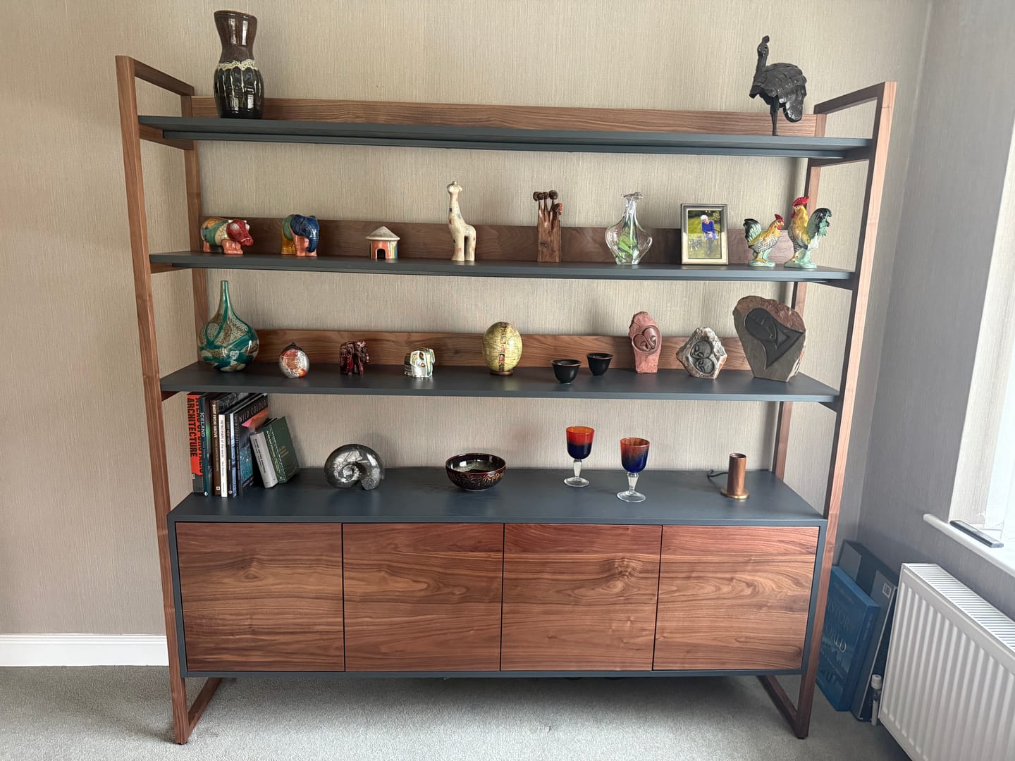 Customer photo review of Walnut Shelving Unit, Moi