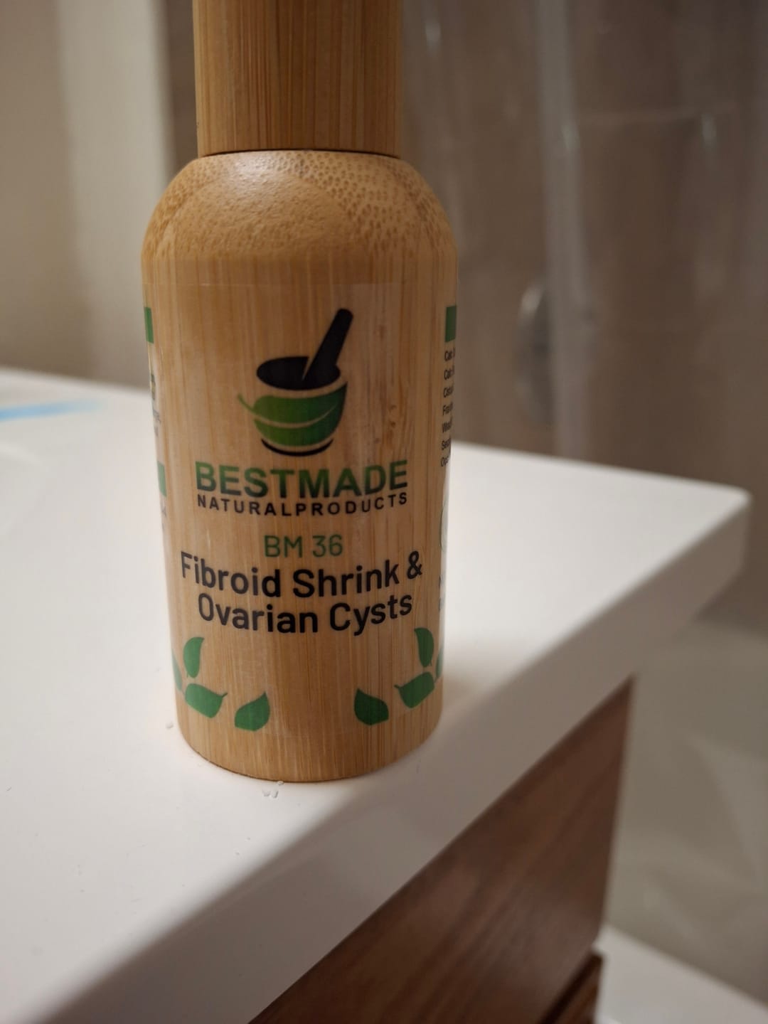 Customer photo review of Fibroid Shrink & Ovarian Cysts, BM36 - Helps Shrink Fibroids and Ovarian Cysts, Balance Estrogen Levels and Prevent Regrowth, Support for Menstrual Pain and Painful Intercourse, 30ml