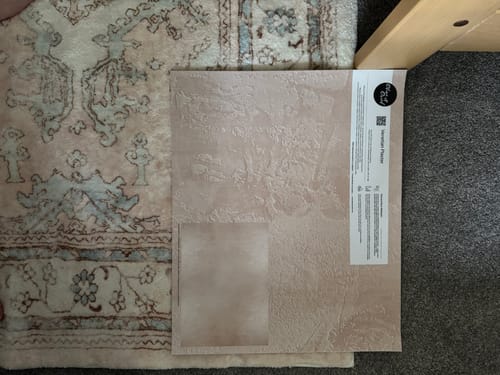 Customer photo review of Venetian Plaster Wallpaper