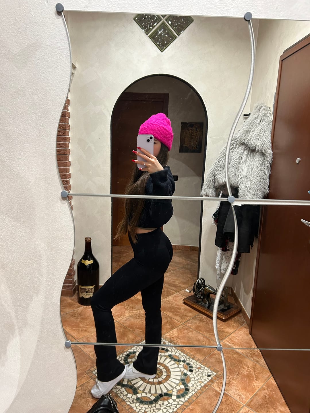 Customer photo review of Leggings a Zampa di Elefante Nero