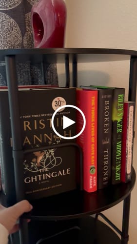 Customer video review of Flycity 3-5 Tier Rotating Bookshelf With 360° Spinning Display
