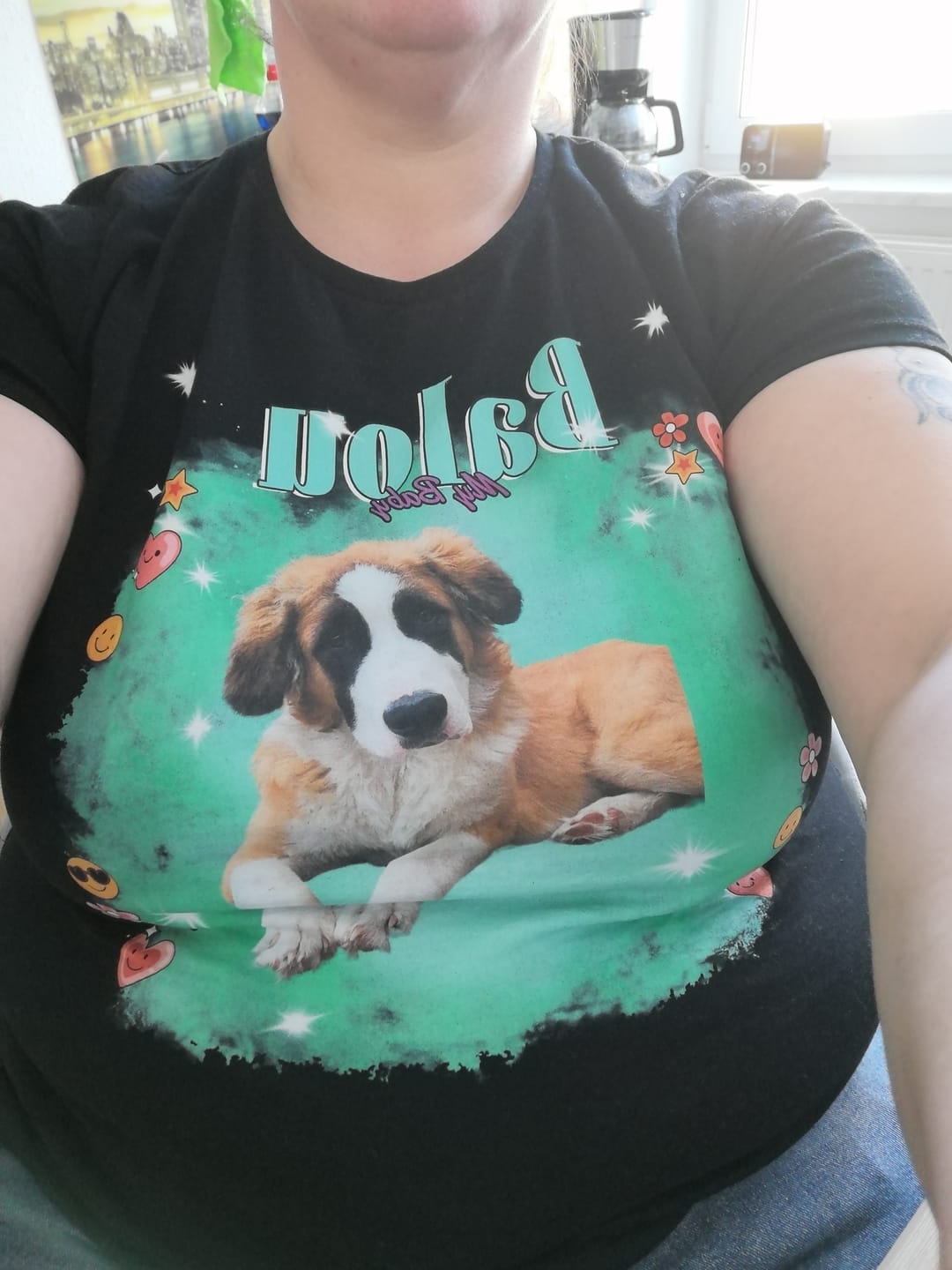 Customer photo review of Dein 90er Foto - Individuelles T-Shirt