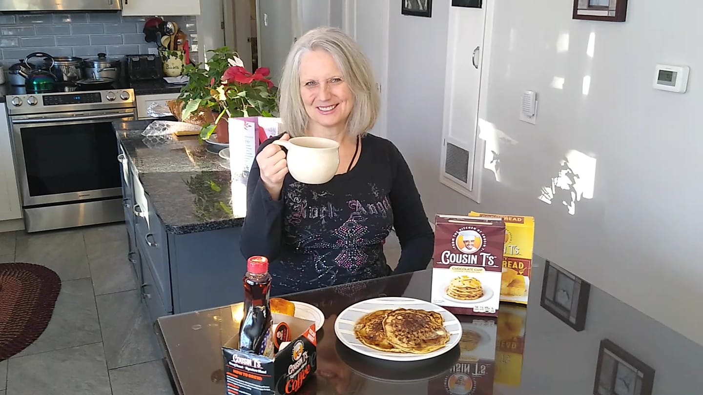 Customer photo review of Cousin T's Gourmet Chocolate Chip Gourmet Pancake Mix