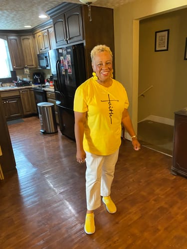 Customer photo review of Trio Set: African Black Soap Hair Growth Shampoo, Hair Growth Oil, and Hair Growth Conditioner