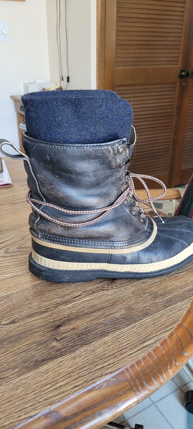 Customer photo review of Wool Felt Replacement Boot Liners (826 BB)