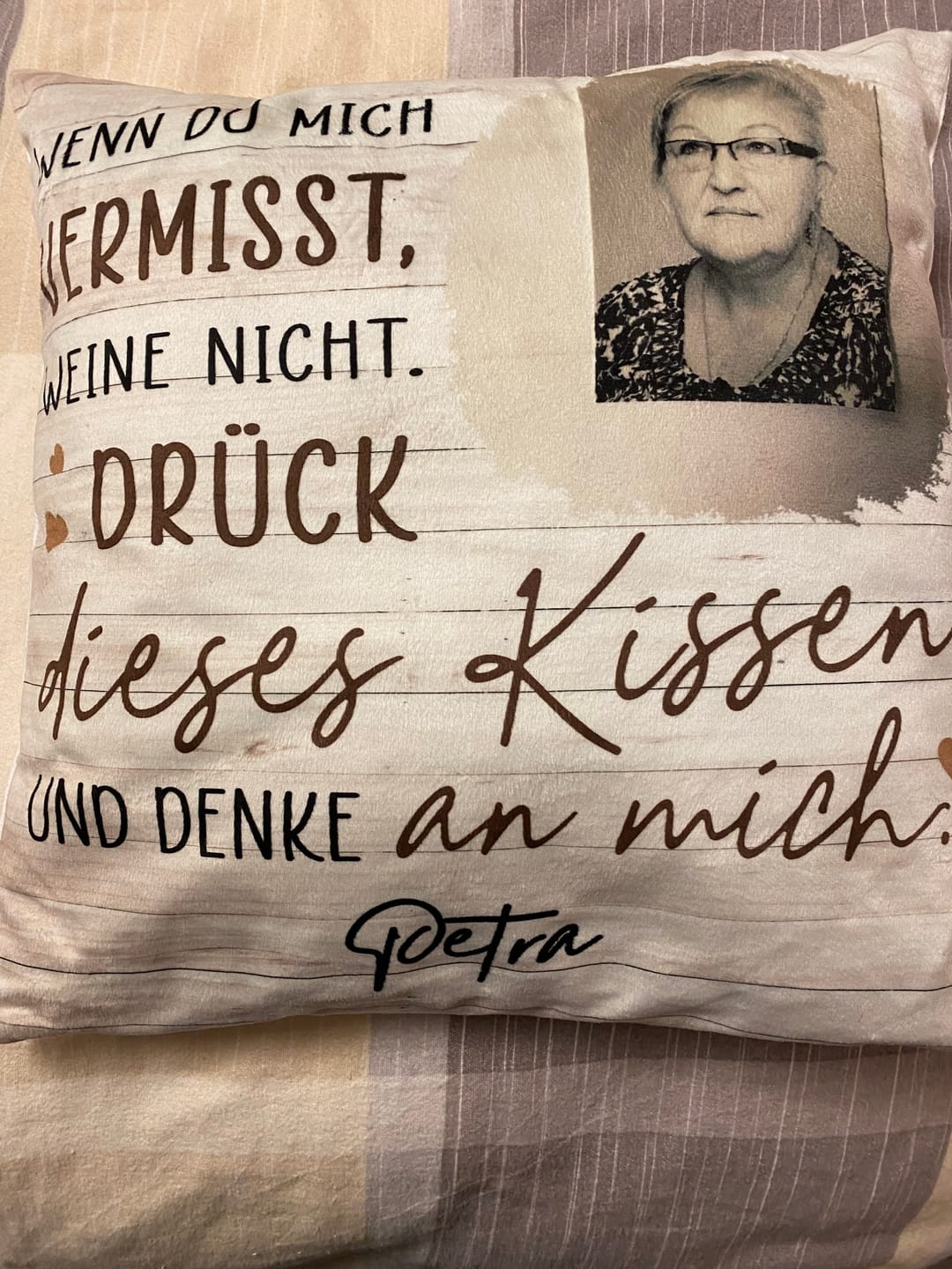 Customer photo review of Immer bei dir - Familien-Kissen
