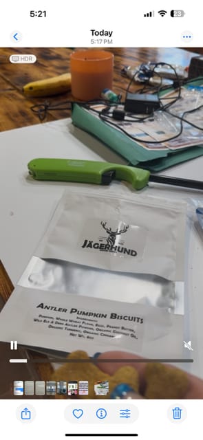 Customer photo review of Antler Pumpkin Biscuits
