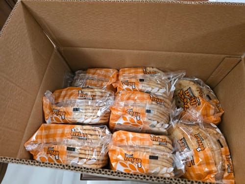 Customer photo review of Traditional Greek Pita Bread – 10 Soft Rounds (16 cm) | Vegetarian-Friendly