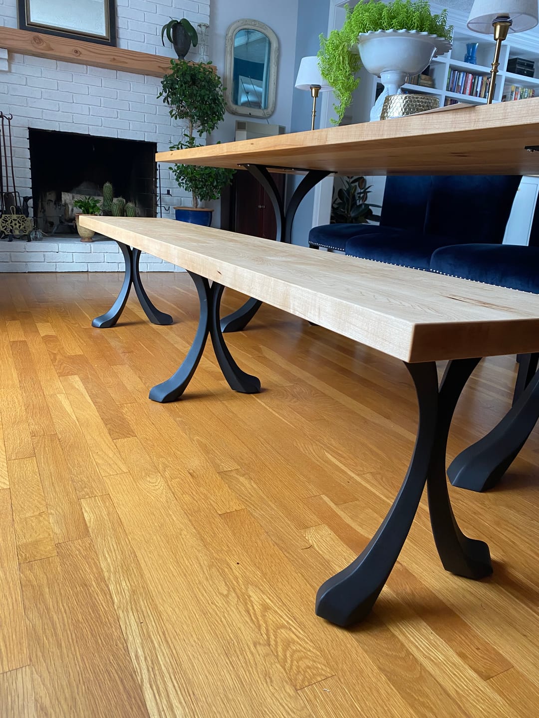 Customer photo review of Bench Legs 109 Xeni 16H Mid-Century Modern Style
