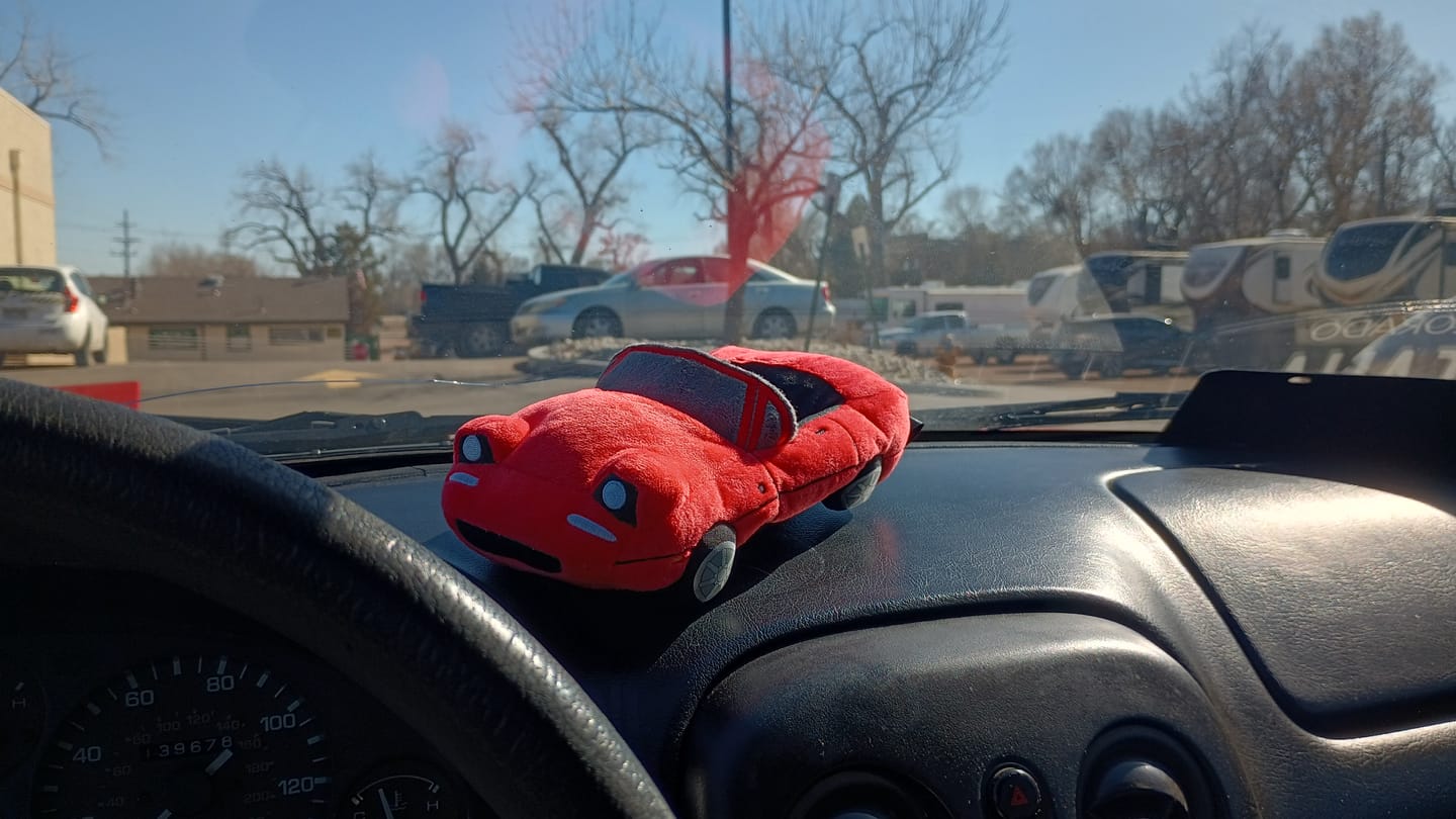 Customer photo review of Miata MX5 Plushie