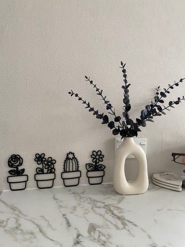 Customer photo review of Mini Plant Pots Wall Art