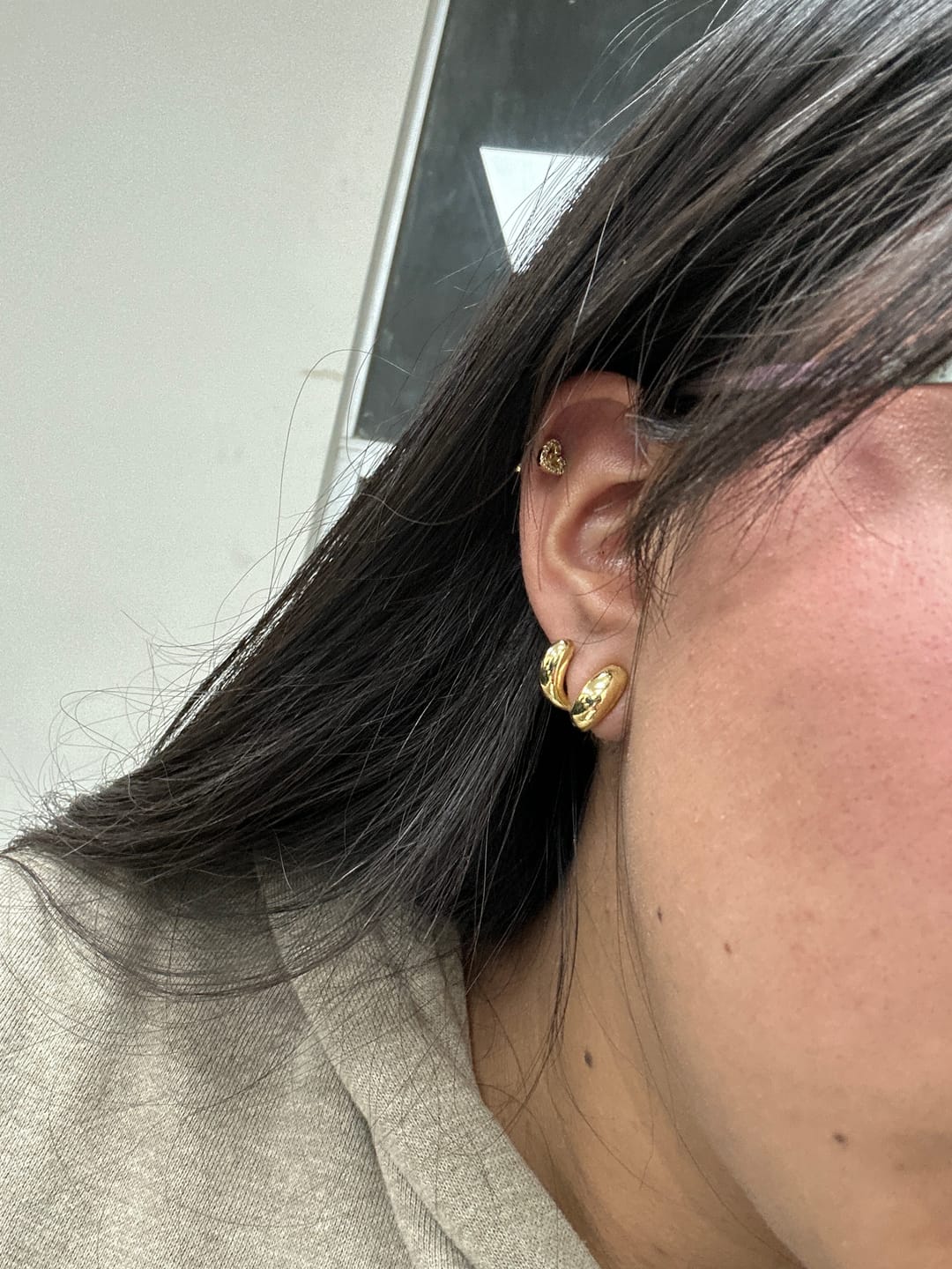 Customer photo review of Par Arete Doble Tipo Ear Cuff