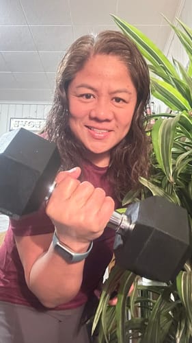 Customer photo review of Haltères Hexagonaux en Caoutchouc (Vendu à l'unité)