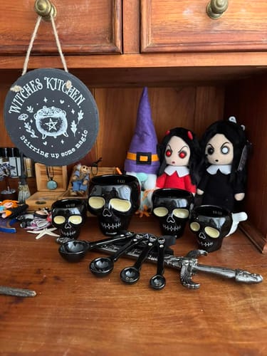 Customer photo review of Just Love Skulls Handmade Measuring Set