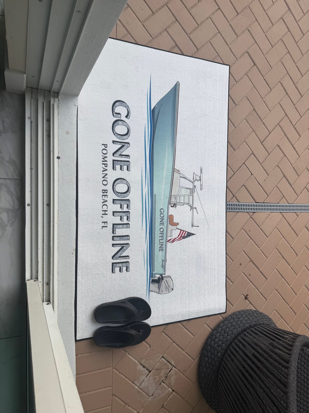 Customer photo review of Custom Indoor/Outdoor Dock Mat