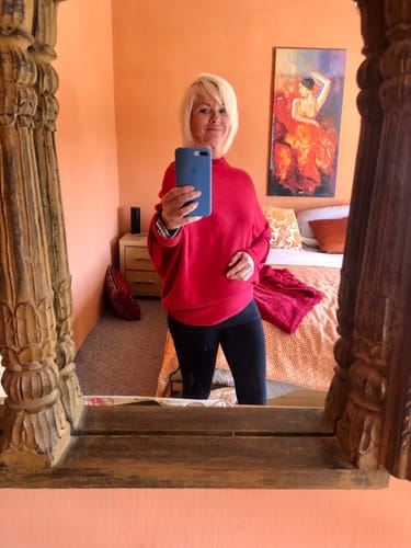 undefined review of Asymmetric Draped | Red image 1 out of 2