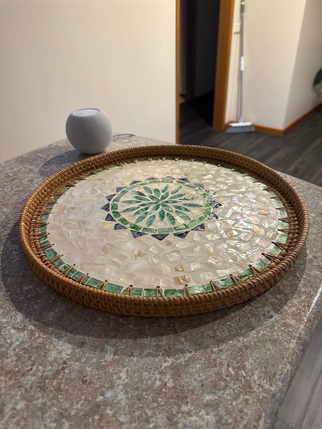 Customer photo review of Oasis Large Rattan Tray