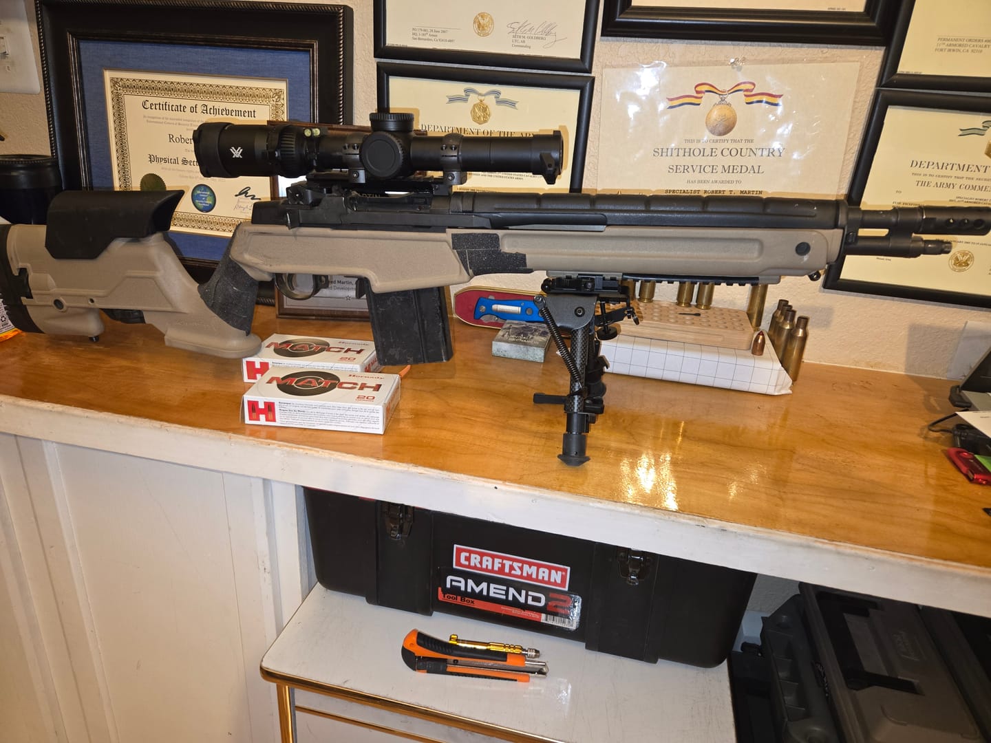 Customer photo review of M1A / M14 / M305 NDT Scope Mount Low-profile and Elevation Adjustable