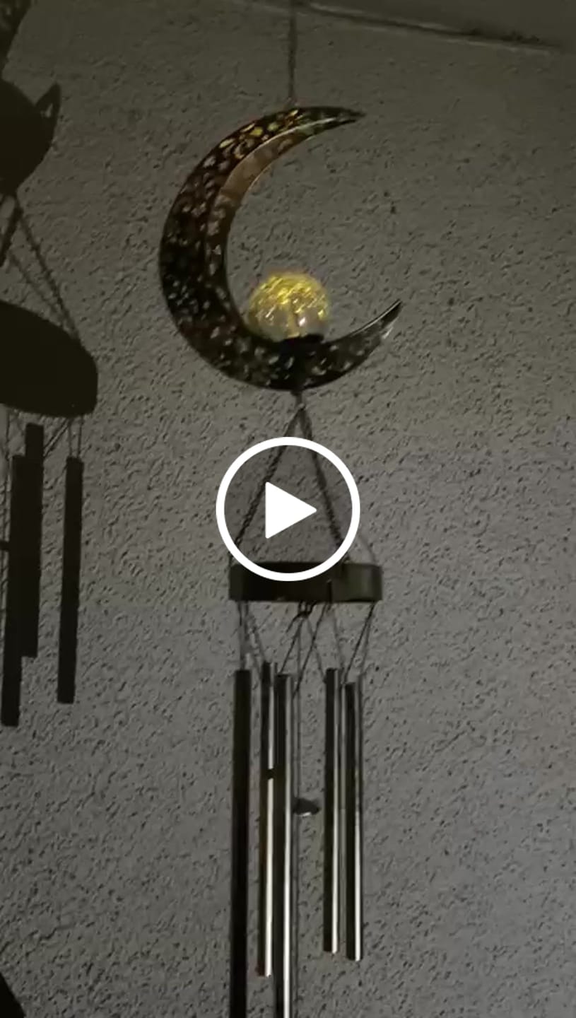 Customer video review of Colgante de Viento Solar - Largo 1 m Inoxidable IP44 Luz Cálida