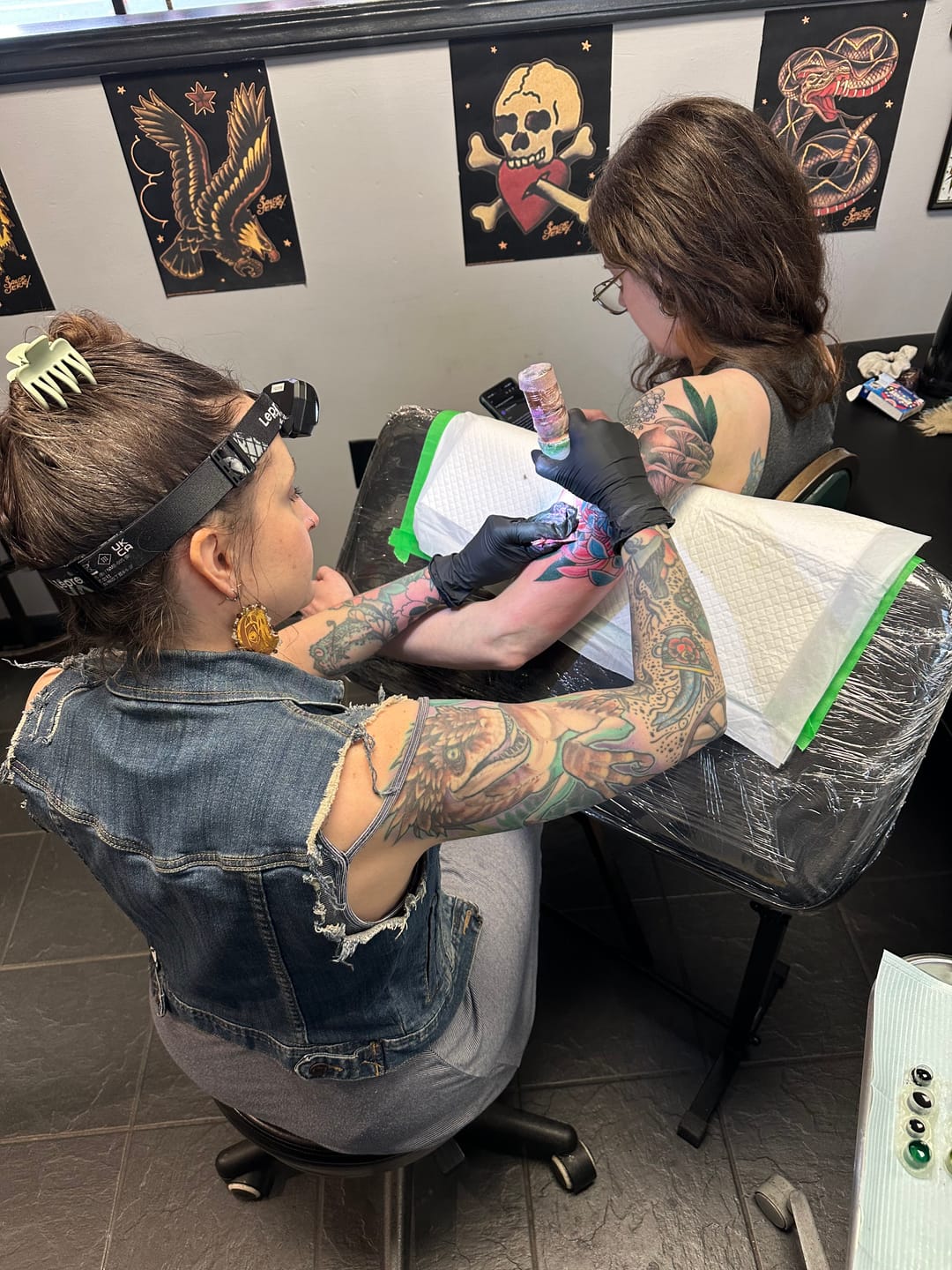 Customer photo review of Original Tattoo Armrest XXL 70x37cm - PATENTED