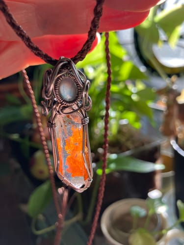 Customer photo review of Purity Energy Clear Quartz Silver Pendants