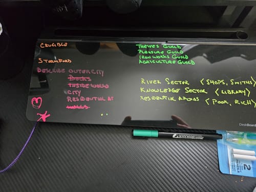 Customer photo review of Dry Erase Markers (For Black DeskBoard Buddy)