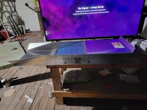 Customer photo review of 1088 Gold Rat sluice - with Mini cell Dream mat