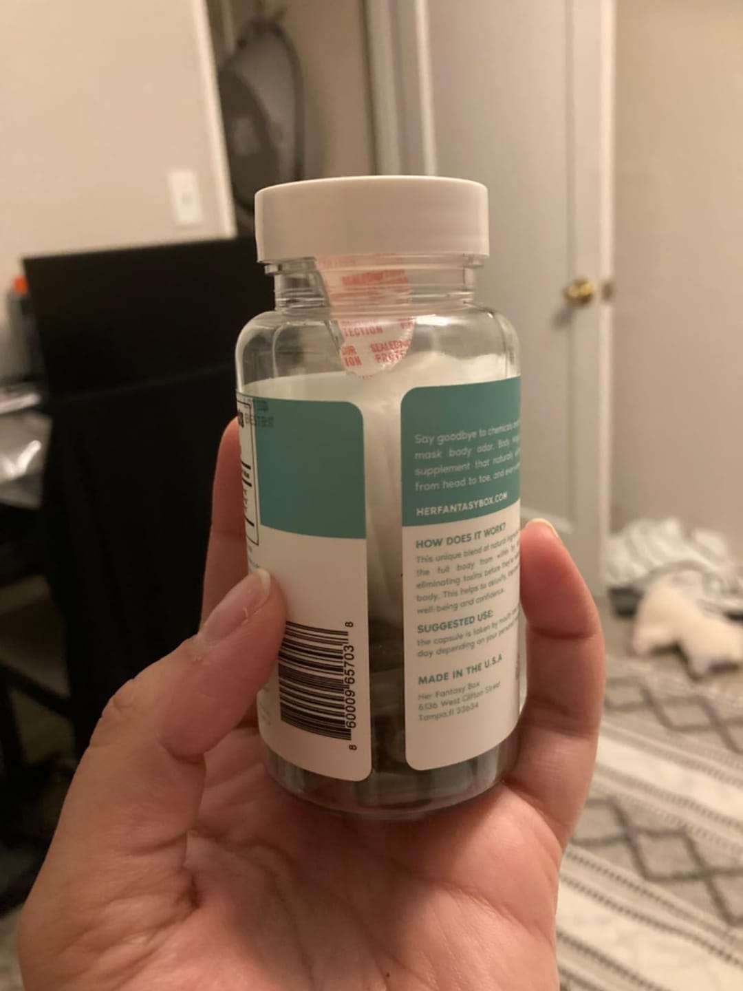 Customer photo review of Internal Deodorant Capsules – Natural Body Odor Control Supplement