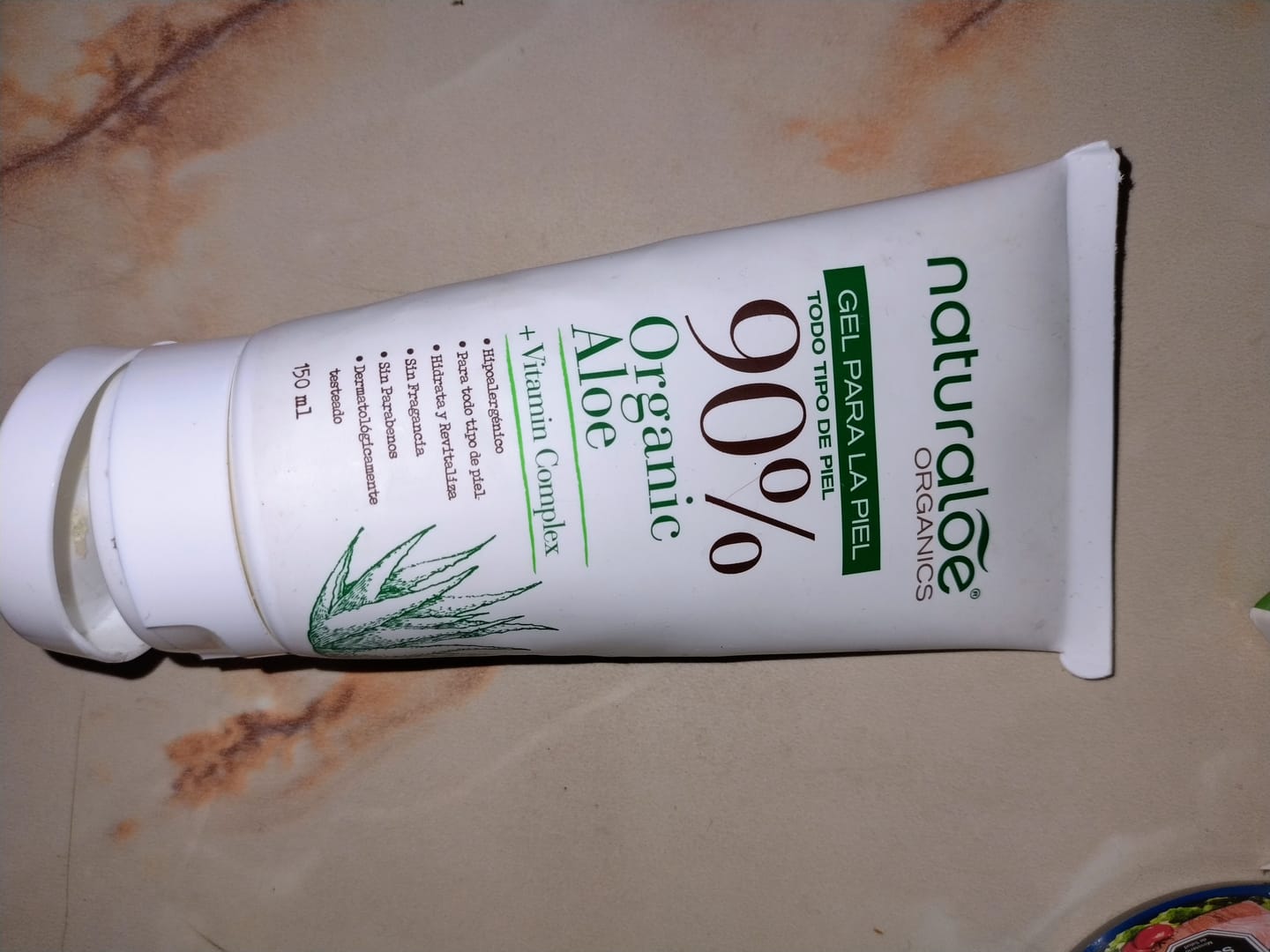 Customer photo review of Gel Puro de Aloe Vera Orgánico & Vitamin Complex® 150ml