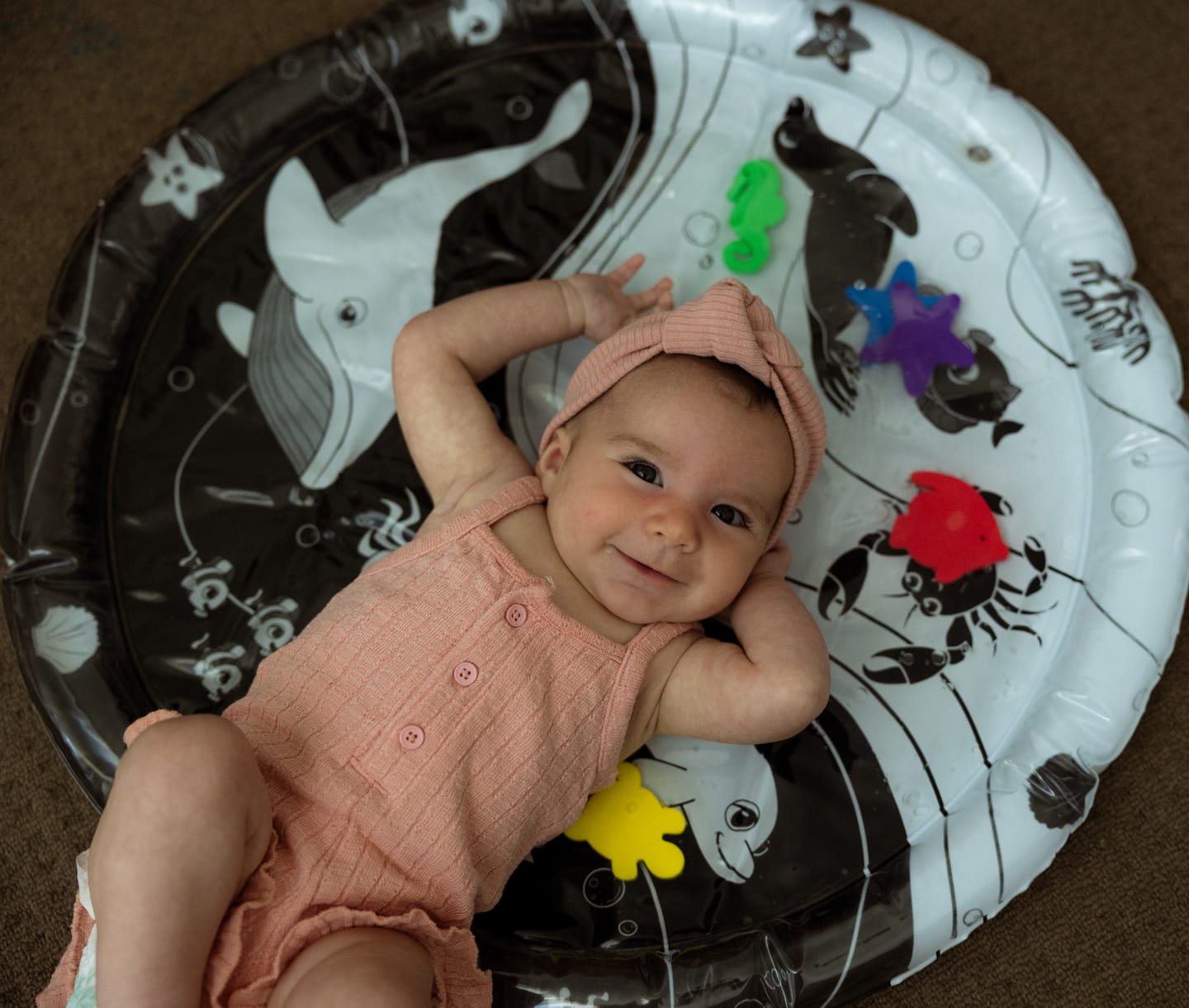 Customer photo review of Under The Sea High Contrast Sensory Water Mat
