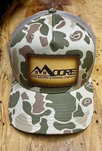 Customer photo review of Premium Custom Leather Patch Hats (Wholesale)