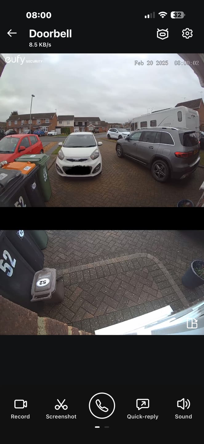 Customer photo review of Eufy E340 2K Video Doorbell With Chime