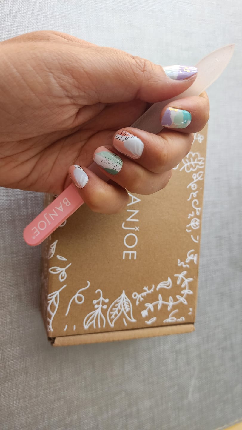 Customer photo review of Tropical Nail | Stickers de Esmalte