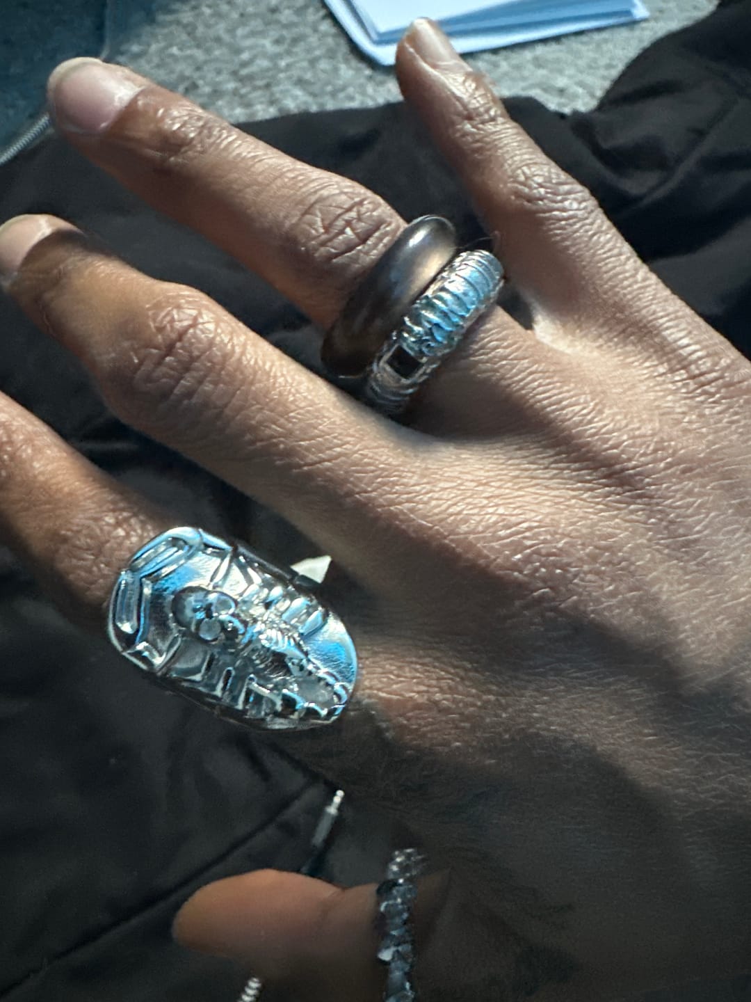 Customer photo review of UPGRADED CATACOMBS RING