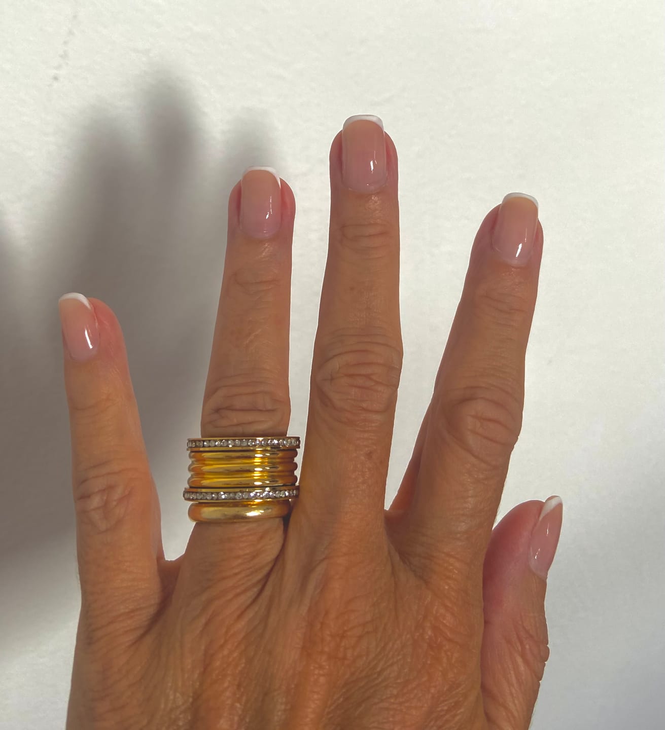 Customer photo review of Anel Luxo Imperial Banhado em Ouro 18K