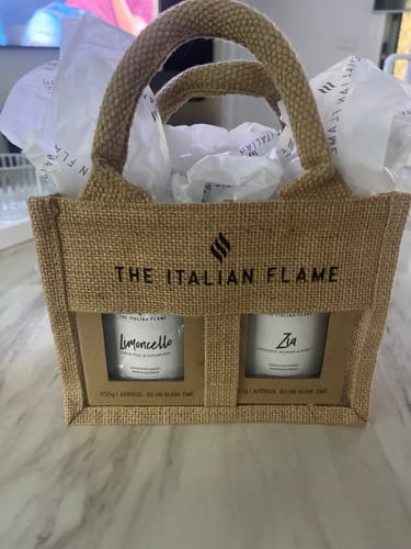 Customer photo review of Gift Bag - Jute Natural
