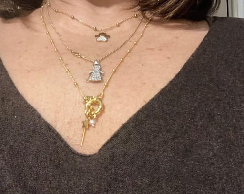 Customer photo review of Collana Rosario in Argento 925 con Chiusura ad Anello