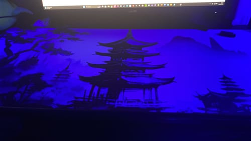 Customer photo review of XXXL Extended Large Custom Mousepad