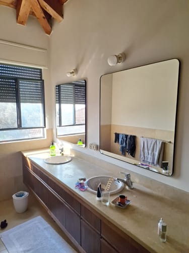 Customer photo review of מראה עם פינות עגולות