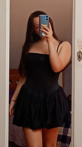 Customer photo review of VESTIDO EMELINE NEGRO