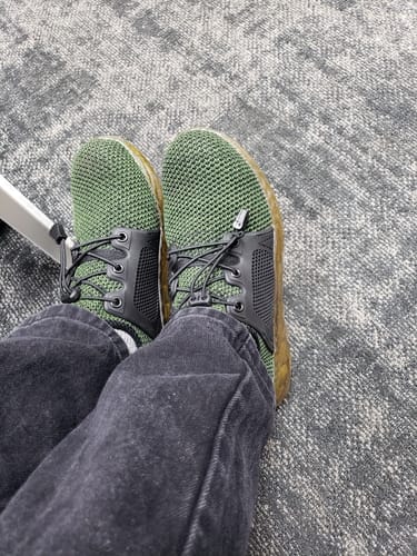 Customer photo review of Maven Slip-Resistant Steel Toe Work Shoes