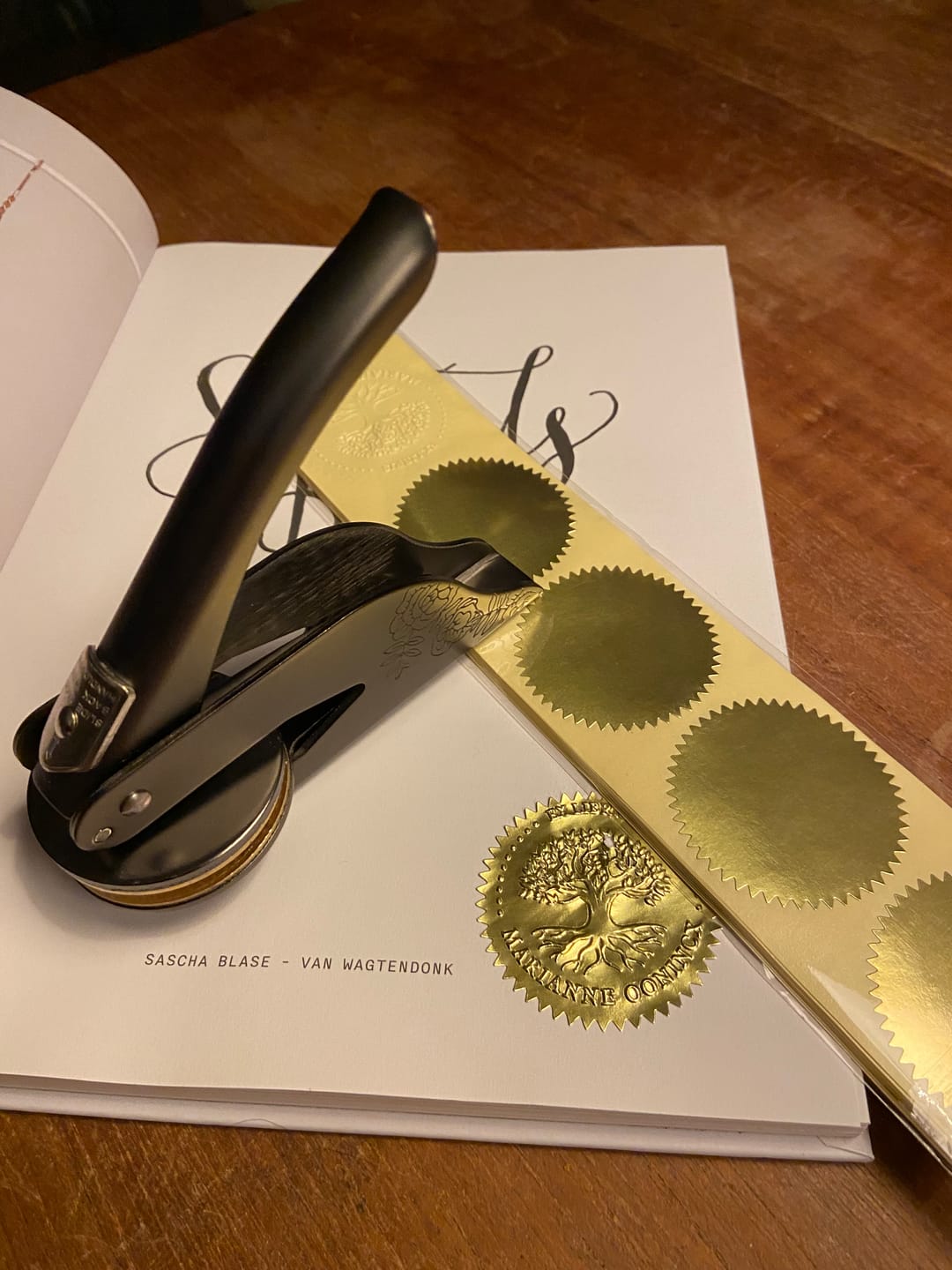 Customer photo review of BoekenStempel Stickers (100-pak)