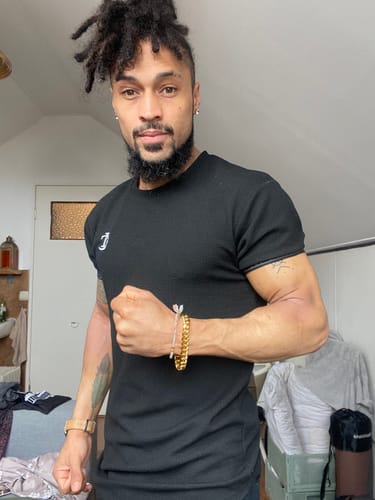 Customer photo review of CLEAN CUBANA BRACELET. - 12MM 18K GOLD