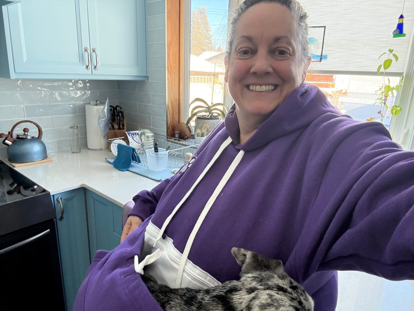 Customer photo review of Muskoka Pooch Adult Pet Hoodie