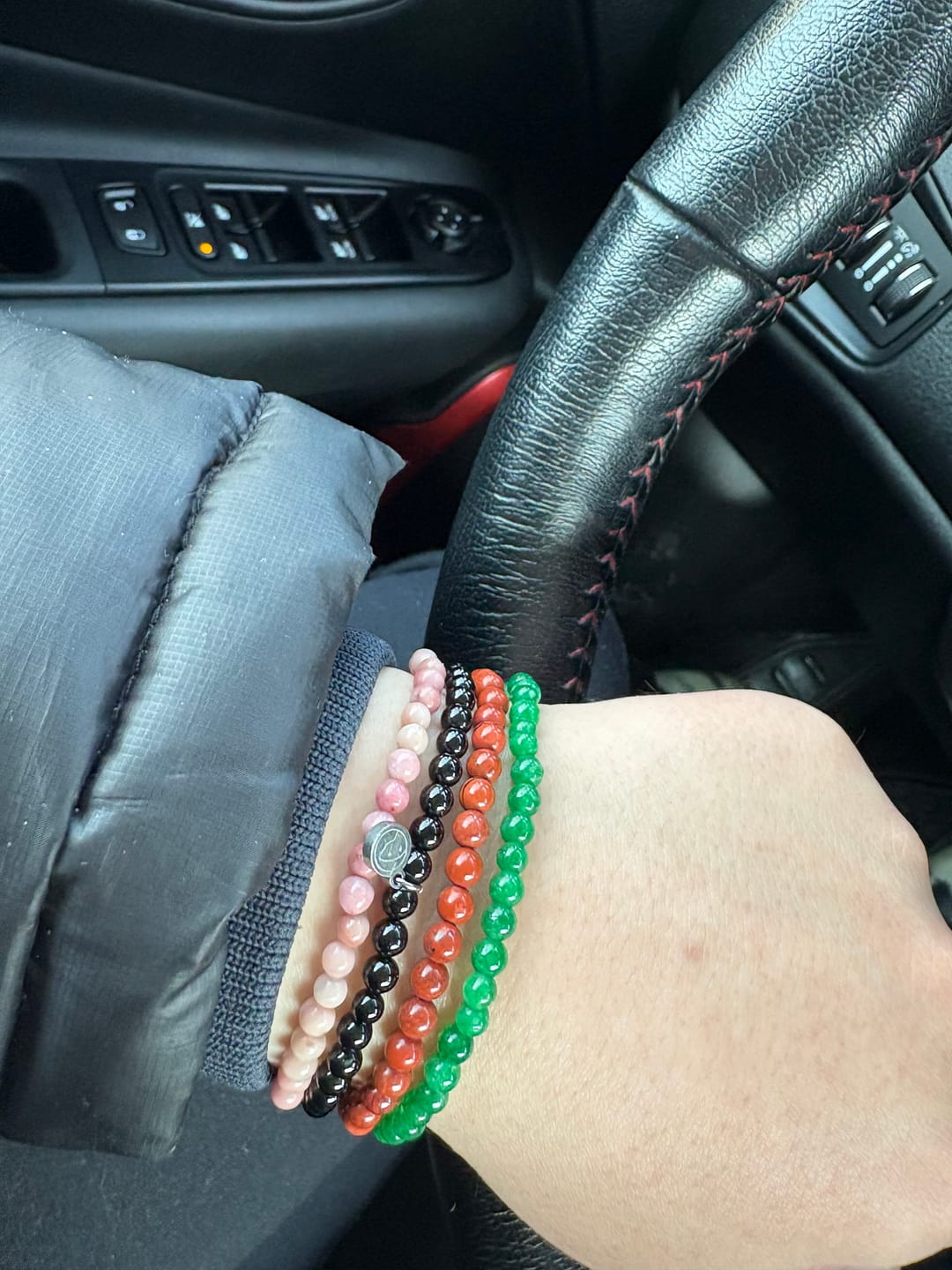 Customer photo review of Black Tourmaline Bracelet Mini