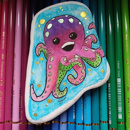 Customer photo review of QR Codes voor de Happy Stone App
