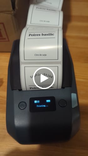 Customer video review of 2024 NEW RELEASE! M2 2 Inch Thermal Transfer Label Maker - Smart Color Printing with Phones & PC