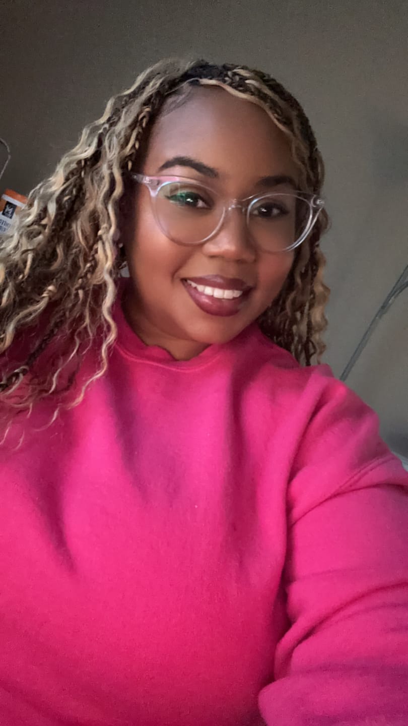 Customer photo review of #30 Light Brown Deep Wave Bulk Hair Extensions for Braiding