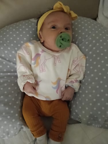 Customer photo review of Biberon Calidad Dusty White Nenina & Co